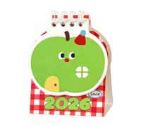 Dewireaey Petit Agenda de Bureau | Agenda Fruit Mignon 2026 | Petit Calendrier Mensuel - pour Bureau Maison Coiffeuse Studio Dortoir École Suivi Planification Rendez-vous