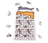 Dewireaey Puzzles en Bois - Jouets Éducatifs Mignons avec Cadre - Casse-Tête en Bois d'animaux Défi - pour Hommes Femmes Salle De Classe Voyage Bureau Fête d'anniversaire