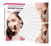 Dewireaey Support de boucles d'oreilles invisibles, patchs étanches, pansements invisibles pour soutenir les lobes de l'oreille | Patchs de soutien, stabilisateurs, autocollants, grands supports de