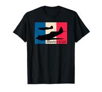 Dewoitine D.520 WW2 Avions de Chasse Français Drapeau T-Shirt