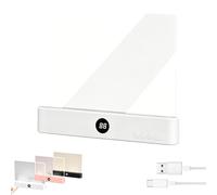 Dewppxi Smart LED Lampe de lecture pour livre, Lampe de lecture LED portable plate, Lampe de lecture intelligente pour livre, Lumière de lecture pour livre avec protection des yeux, 3 couleurs et