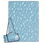 DEWUR Couverture Pique Niques Impermeable Lavable, Natte de Plage Tapis de Plage Tapis Picnic XXL (300 x 200 cm, Bleu)