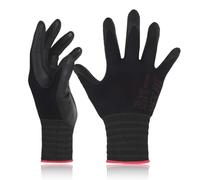 DEX FIT FN330 Gants de Travail en Nitrile, Ajustement Confort 3D, Gants Tactiles pour Travail, Jardinage, Bricolage, Manutention et Protection, Femme & Homme, Noir, XXL (11), 3 Paires