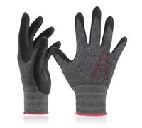 DEX FIT FN330 Gants de Travail Nitrile, Confort 3D Mains Nues, Prise Antidérapante Humide & Huileuse, Compatibles Écran Tactile, Fins, Respirants, Noir-Gris 11 (XXL) 3 Paires