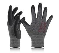 DEX FIT Gants de travail FN330, Adaptation 1D Confortable et Extensible, Agrippants, Revêtement en Mousse de Nitrile Durable, Smart Touch, Fins et Légers, Lavables, Noir-Gris 10 (XL) 1 Paire