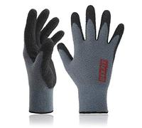 DEX FIT Gants en Molleton NR450, Ajustement en Spandex Confortable 3D, Super Agrippants, Fins et Légers, Revêtement en Nitrile à Base d’eau Durable, Lavables, Gris 7 (S) 3 Paires