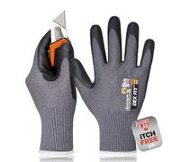DEX FIT Gants Résistants aux Coupures Niveau 9 Cru953H; Confort 3D, Préhension Ferme, Léger, Compatible Écran Tactile, Fibres Acier Durables, Respirant, Lavable en Machine; Gris XS (6) 1 Paire