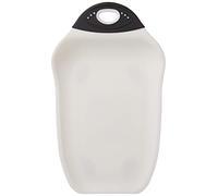 Dexas Chop & Scoop Petite planche à découper Blanc avec poignée noire 16,5 x 26,7 cm