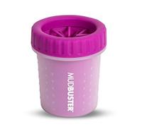 Dexas MudBuster Gentle Paw Washer Fuchsia for Petite Dogs Portable Paw Cleaner