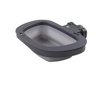 Dexas Pets Gamelle rectangulaire Pliable pour Chien Gris Clair Capacité 2,5 Tasses