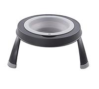 Dexas Pets Gamelle surélevée pour Animaux domestiques Capacité I.5 Tasses Gris Clair Taille S