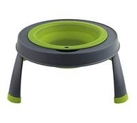 Dexas Popware for Pets Mangeoire surélevée pour Animaux domestiques Gris/Vert Taille L