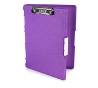 Dexas Slimcase 3517-527GWP Porte-bloc avec ouverture latérale Violet pailleté 31,8 x 24,1 cm