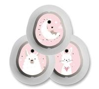 Dexcom Lot de 3 autocollants G7 « Be happy » pour capteurs Diasticker®