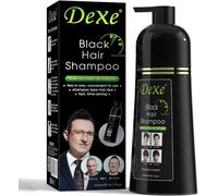 Dexe Shampoing Cheveux Noirs 400 Ml, Teinture Assombrissante Instantanée Pour Hommes Et Femmes, Couleur Noire, Facile À Utiliser, Dure 30 Jours, Ingrédients Naturels À Action Rapide
