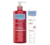 Dexeryl Dexeclear Aquafluide matifiant 40ml + Gel moussant anti-imperfections 400ml