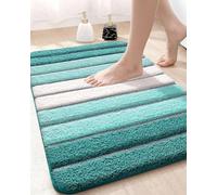DEXI Tapis de Bain Absorbant, antidérapant, Lavable, 50,8 x 81,3 cm, Turquoise