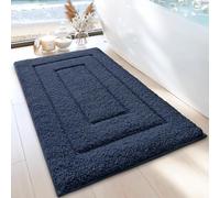DEXI Tapis de Bain Extra Doux et Absorbant - Tapis de Bain antidérapant et Confortable - pour Baignoire, Douche, Salle de Bain - Lavable en Machine - 50,8 x 81,3 cm - Bleu Marine