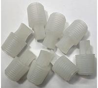 dexierp Bouchon de Bouchon à Insert Conique nervuré Protection Force pour Ouverture de Bouteille de Tube de Filetage à Trou ID 29/32 "15/16" 22,5-24 mm (Paquet de 10) Caoutchouc réutilisable