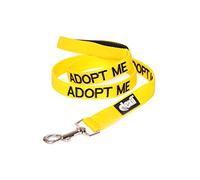 Dexil Adopt Me Jaune Couleur Coded Nylon 1,2 mètre de rembourré Poignée Chien en Laisse (New Domicile nécessaires) Faire Un Don à Votre Organisme Local