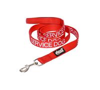 Dexil Service Dog Laisse rembourrée pour Chien Rouge 120 cm 180 cm Évite Les Accidents en avertissant Les Autres de Votre Chien à l'avance (180 cm)
