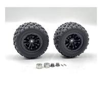 dexinco Lot de 2 pneus avec jante, plaque hexagonale et vis de fixation, accessoires spéciaux pour la voiture télécommandée 1613, non compatible avec d'autres modèles de voiture télécommandées