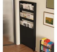 Dexinhdh Bibliothèque À 5 Niveaux À Dissimuler Derrière Une Porte, Étagère Haute Et Étroite avec Rangement Intégré, Système Anti-Chute, Idéale pour Ranger Les Jouets dans Une Chambre(60cm)