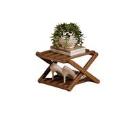 Dexinhdh Étagère À Chaussures, Organisateur De Rangement Vertical Pliable, Étagère en Bambou sans Montage, Étagère Étroite Peu Encombrante, Idéale pour Le Salon, La Salle De Bain(B,2 Tier)