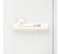 Dexinhdh Étagère Flottante avec Éclairage LED, Étagères Murales Flottantes sous Armoire, Kit De Bande Lumineuse LED, Étagère Murale Moderne Et Créative pour Chambre À Coucher(White,60cm)