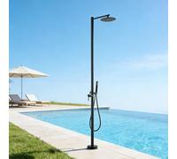 Dexinhdh Kit de Douche extérieure en Laiton - Colonne de Douche d'extérieur avec Robinet à 2 Positions - Système de Douche autoportant Multifonction pour Piscine, Plage et Jardin