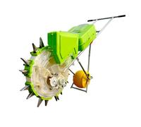 Dexinhdh Semoir De Précision pour Jardin, Semoir Et Applicateur D'engrais sur Roue, avec Buse en Acier Inoxydable Et Trémie À Graines Agrandie, Semis Manuel par Rouleau pour Soja(8 nozzles)