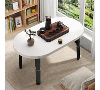 Dexinhdh Table Basse Pliable sans Assemblage, Table À Thé Basse Japonaise en Bois Massif, pour Tatami(C,70cm)