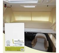 Dexitex - Drap Housse lit de Levage - pour Lit Tout Fait pour Camping Car - Caravane Matelas - Lit Escamotable Caravane - Lit Escamotable Camping Car - 100% Coton - Blanc - (135-160cmx190-210cm)