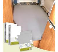 Dexitex - Draps Caravane 4 pièces - 2 Drap Housse + 2 Protège-Matelas - pour Caravane Matelas - Lit Caravane - Lit Camping Car - Oeko-Tex - 100% Coton - Angle Gauche - (135-160cmx190-210cm)