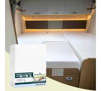 Dexitex - Protège-matelas avec PROTECTION IMPERMÉABLE Camping-car 4 pièces - ensemble complet 4 pièces pour camping-car - Sous-couche PVC avec coton - lot de 4 protections d'eau - pour matelas camping