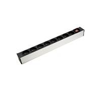 Generique Multiprise rackable 19'' 8 prises avec interrupteur et voyant 2,35 m noir