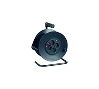 Dexlan Multiprise 820113 - Intérieur et extérieur, 4 sorties CA, 25 m, Noir