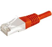 Cordon RJ45 catégorie 6A F/UTP rouge - 15 m