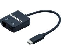 DEXLAN Adaptateur USB-C 2 en 1 Gigabit RJ45 + Power Delivery