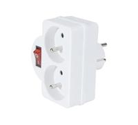 DEXLAN Bloc 2 prises secteur avec interrupteur