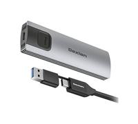 Dexlan Boîtier USB-C/A 10G pour Tout Disque SSD M.2 SATA/PCIe NVMe