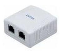 Dexlan boîtier mural 2 ports rj45 cat 6a stp G