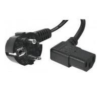 Cordon d'alimentation PC CEE7 / C13 coudé noir - 1,8 m