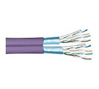 Dexlan - Câble en vrac - 305 m - 7.3 mm - paire torsadée écrantée (F/UTP) - duplex - CAT 6 - sans halogène, solide - violet