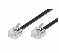 Dexlan Câble téléphonique RJ11 - 3 m - Noir