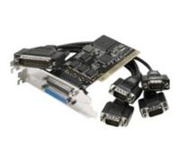 DEXLAN Carte PCI 4 p.serie DB9+1 p.parallèle Std+Low Profile