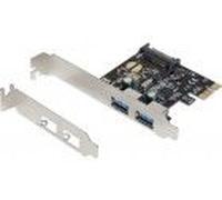 Dexlan carte pci-express 2 ports usb 3.0 5GBPS nec +lowprof