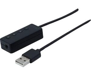 Dexlan Carte Son USB-A MS Teams pour Casque Simple et Double Jack 3.5mm