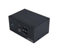 Dexlan - Commutateur écran-clavier-souris/audio - 4K, 60Hz, HDMI, USB 3.0 + cables - 2 x KVM / audio - 1 utilisateur local - de bureau