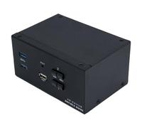 Dexlan - Commutateur écran-clavier-souris/audio - 4K, 60Hz, HDMI, USB 3.0 + cables - 2 x KVM / audio - 1 utilisateur local - de bureau